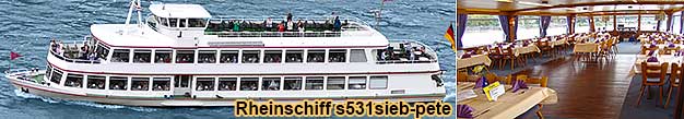 Rheinschifffahrt ab Bonn Lounge Abendfahrt mit DJ-Musik